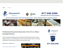 Tablet Screenshot of documentrestoration.org